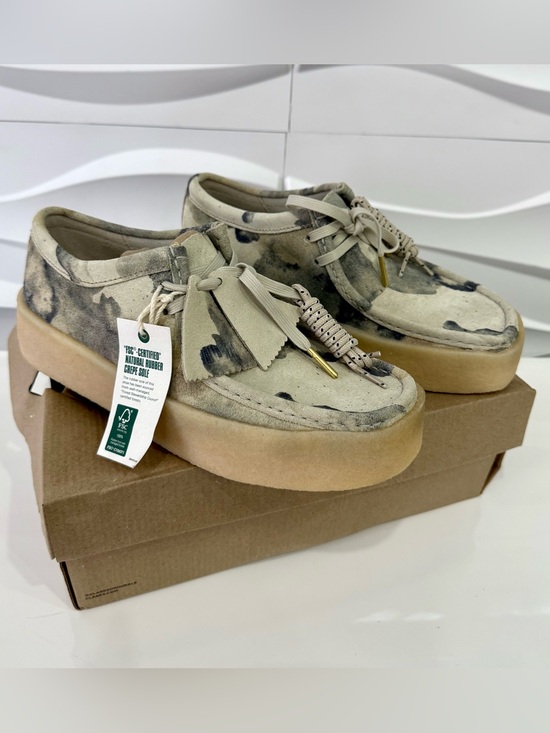 Clarks Other - US Man 8 Clarks Blanc Originals Men's Wallabee Cup Off White Camo 26166081 Rare